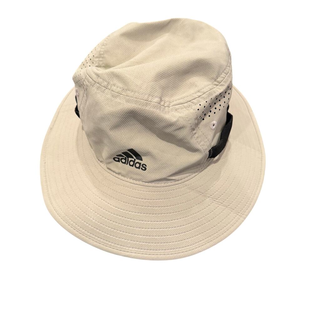 Adidas Aeroready Bucket Hat Khaki Tan Adjustable Boonie Hiking Fishing Sun Hat